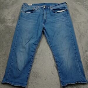 Levis Jeans Womens 34 Blue Denim Capri Premium Light Wash Modern